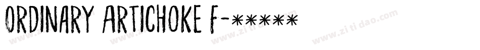 Ordinary Artichoke F字体转换